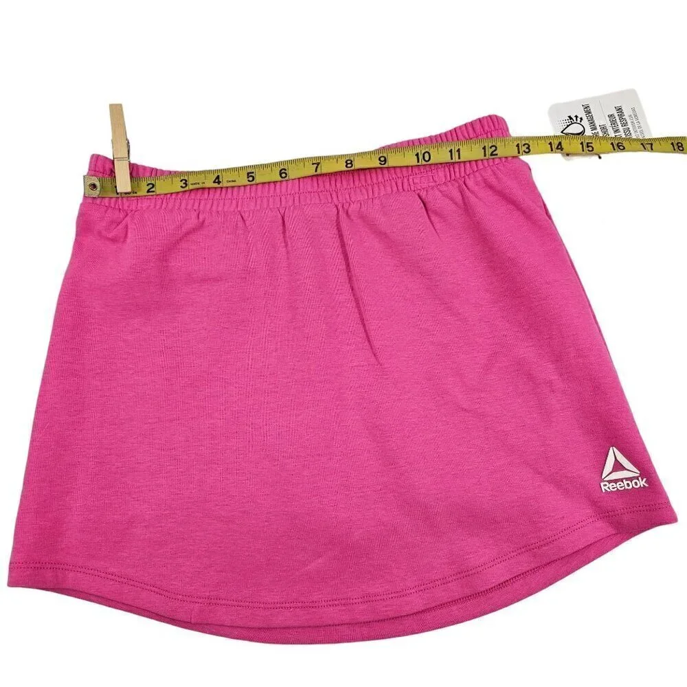 Reebok Girls Active Velocity Skort (Skirt w/Compression Shorts) – Pink – S/M/L